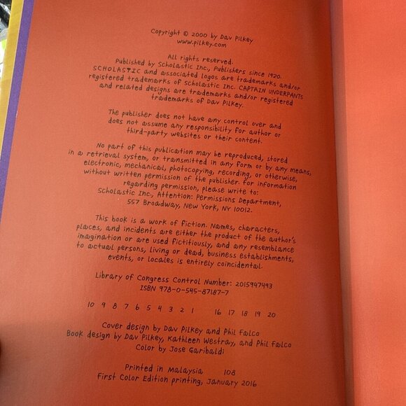 Captain Underpants and the Perilous Plot of Professor Poopypants. Hardcover. New - Picture 3 of 9